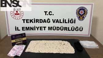 Tekirdağ'da 2 bin 474 uyuşturucu hap ele geçirildi
