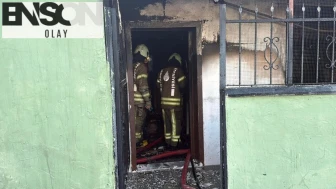 Sarıyer'de gecekondu yangını: 2 kardeş ağır yaralandı