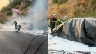 8 Milyon TL'lik elektrikli araç küle döndü! Söndürmek tam 12 saat sürdü: İlk defa başımıza geldi