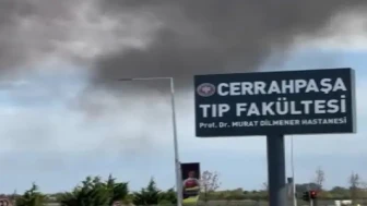 Cerrahpaşa Tıp Fakültesi Prof. Dr. Murat Dilmener Hastanesi'nde Çıkan Yangın Paniğe Neden Oldu