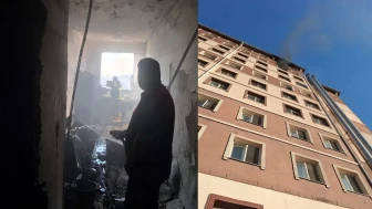 Siirt'te bulunan kız öğrenci yurdunda meydana gelen yangında 1 personel yaralandı
