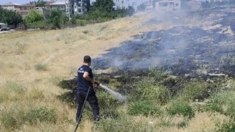 Van'da kontrol altına alınan anız yangınında büyük bir facianın önüne geçildi