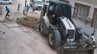 Adıyaman'da altyapı çalışmasında doğal gaz borusu patladı
