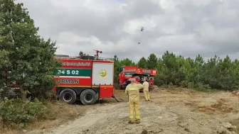 Arnavutköy'de ormanlık alanda yangın