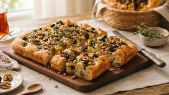 Çay saatlerinin tuzlu favorisi: Zeytinli cevizli ekmek tarifi