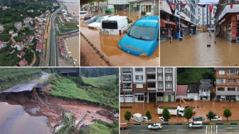 Karadeniz'de gece yarısı sel kırdı geçirdi! Havaalanı ve sahalar sular altında kaldı: Binalar tahliye edildi
