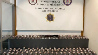 Samsun’da uyuşturucu operasyonu : 13 bin 48 hap ele geçirildi