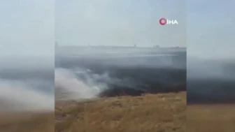 Yozgat Saraykent'te 150 dönüm arazi alev alev yandı