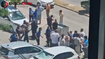 Adıyaman Adliyesi önünde iki grup arasında kavga çıktı