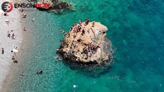 Yks stresini konyaaltı sahilinde attılar