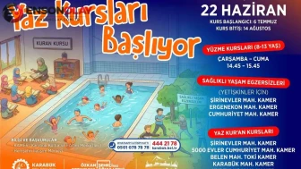 Karabük'te yaz kursları için kayıtlar başladı