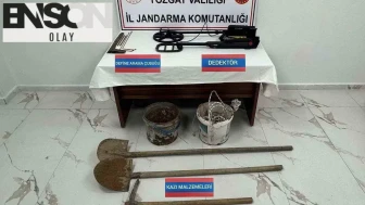 Define avcılarına jandarma baskını: Tarihi eser hayali kuran 7 kişi suçüstü yakalandı
