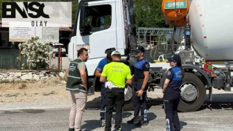 Turizm merkezlerinde beton mikserlerine sıkı takip