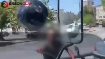 Kayseri'de tartıştığı sürücüye kask fırlatan motosikletliye 405 bin TL ceza