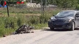 Hatay Yayladağı'nda motosiklet kazası : 1'i ağır 2 yaralı