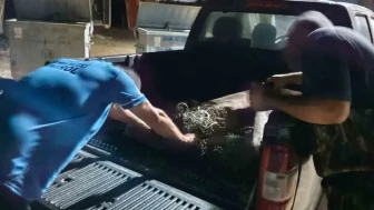 Didim'de yapılan gece denetiminde sahipsiz balık ağlarına el konuldu