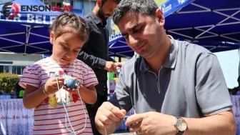 Esenler'de babalar ve çocukları oyuncak tasarlayıp sokak oyunları oynadı