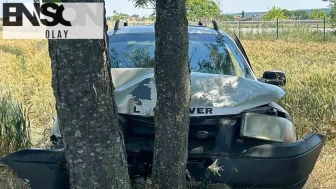 Babaeski yolunda korkutan kaza: Direksiyon hakimiyetini kaybetti, ağaçlara çarptı