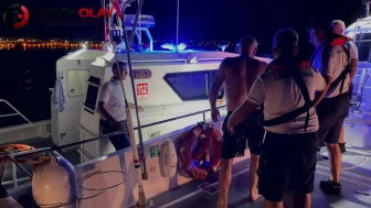 Aydın Didim açıklarında tekne alabora oldu : 2 kişi kurtarıldı