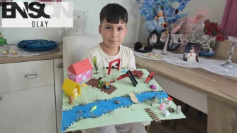 Kütahya’da minik ellerden büyük hayaller: 8 yaşındaki Göktuğ’un köyü herkesi büyüledi