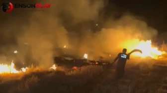 Adıyaman'da çıkan anız yangını söndürüldü