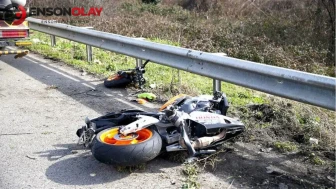Malatya'da otomobil ile çarpışan motosiklet sürücüsü yaralandı