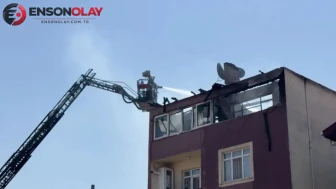 Pendik Orhangazi'de korkutan yangın : Çatı katı alev alev yandı