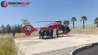 Şırnak'taki trafik kazasında yaralanan kişi ambulans helikopterle Şanlıurfa'ya sevk edildi