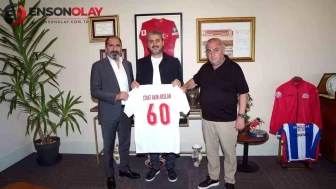 Erbaaspor Başkanı Cihan Akın Arslan'dan, Mecnun Otyakmaz'a ziyaret