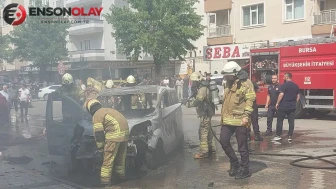 Bursa'da çakmak yüklü araçta yangın çıktı