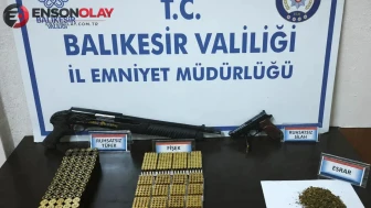 Erdek'te Gerçekleştirilen Operasyonda Silah ve Uyuşturucu Ele Geçirildi