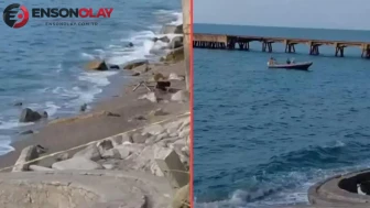 Zonguldak'ta Filyos Sahili'ne İHA vurdu