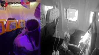 Gökyüzünde kabus anları! Uçağın camı patladı, dışarı çekilen yolcuyu eşi kurtardı