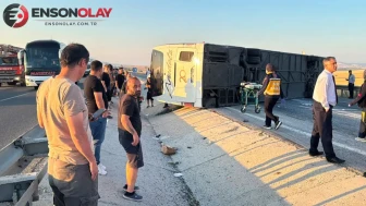 Kütahya'da Meydana Gelen Yolcu Otobüsü Kazasında Çok Sayıda Yaralı Var