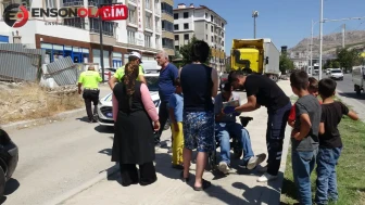 Malatya'da ters yöne giren engelli vatandaşa otomobil çarptı