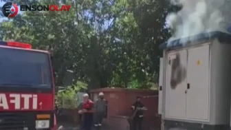 Şanlıurfa Viranşehir'de elektrik trafosunda yangın çıktı