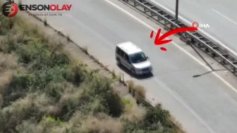 Hatay'da Otoyolda Ters Şeride Giren Sürücüye Ceza Verildi