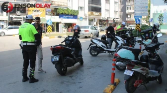 Aydın Efeler'de trafik denetimleri : Motosiklet sürücüleri uyarıldı