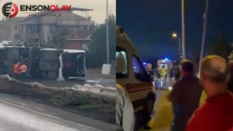 İstanbul Havalimanı'nda Çalışanları Taşıyan Servis Otobüsü Kaza Yaptı: Yaralılar Var!