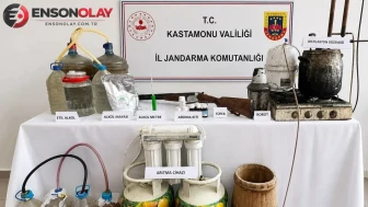 Kastamonu'da kaçak içki operasyonu : Şüpheli gözaltına alındı