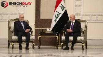 İran Meclis Başkanı Kalibaf, Irak Cumhurbaşkanı Amedi ile görüştü