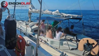Didim açıklarında 16 düzensiz göçmen yakalandı : 1 tutuklama