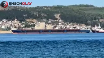 Çanakkale Boğazı'nda kargo gemisi arızalandı