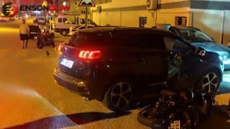 Eskişehir'de otomobil ile motosiklet çarpıştı : 2 yaralı