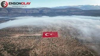 Türk bayrağı, dev boyutta ve yeni tasarımıyla uzaydan bile görülebilecek şekilde güncellendi