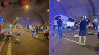 Kuzey Marmara Otoyolu'nda minibüs refüje çarptı : 2 ölü
