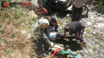 Kayseri'de üç tekerlekli motosiklet dere yatağına devrildi : Dede öldü, 2 torunu yaralandı