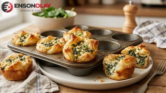 Çay saatlerinin yeni favorisi: Muffin börek tarifi