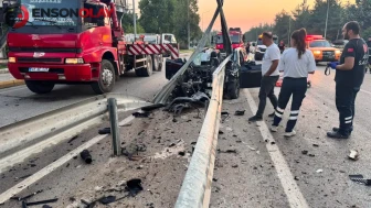 Isparta'da bariyerlere çarpan otomobil : Bir kişi hayatını kaybetti
