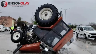 Erzurum’da traktör kazası : Devrileceğini fark edip atladı, römorkun altında kalarak can verdi